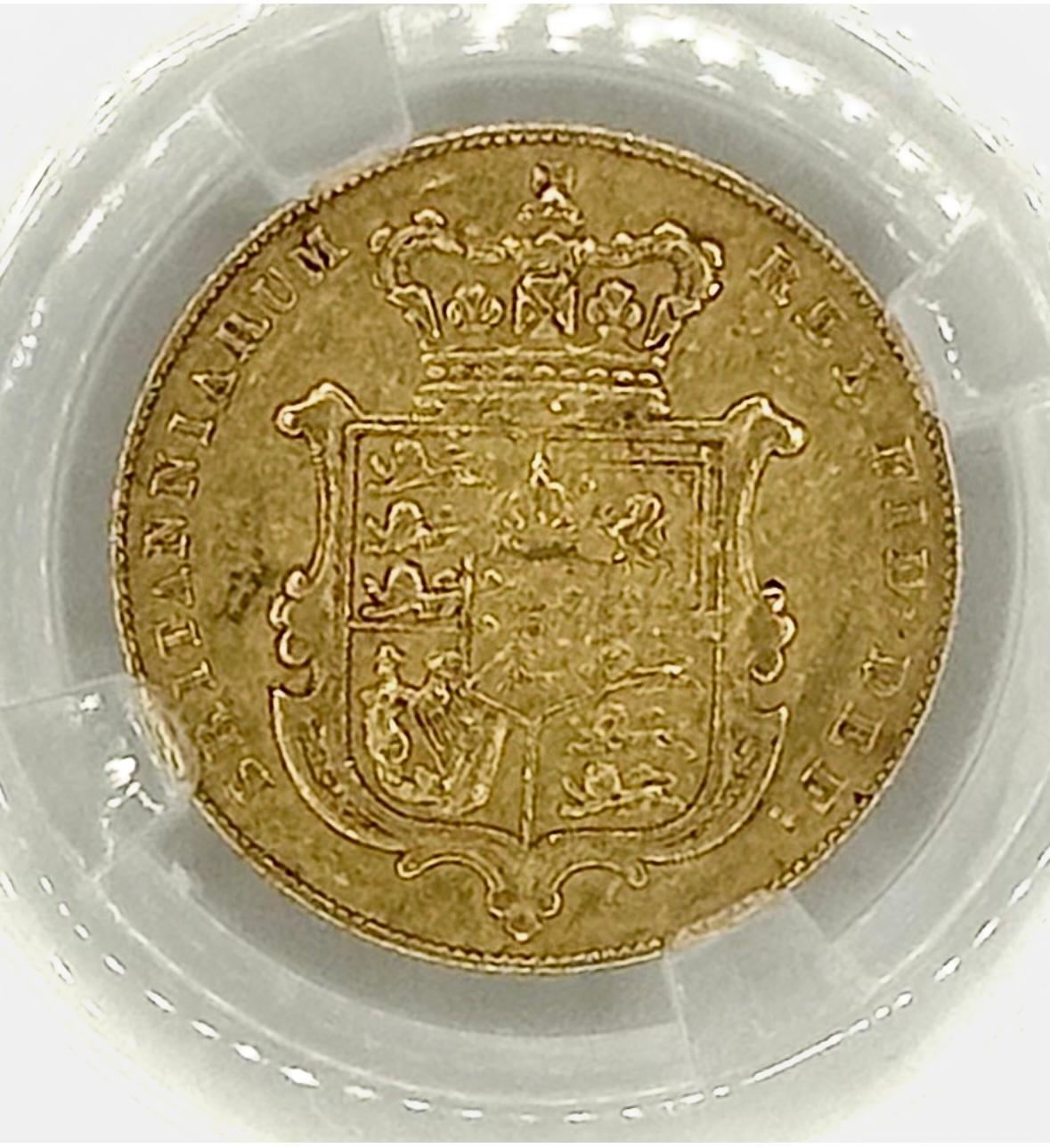 1826 Great Britain 1 Sovereign Gold Coin – King George IV – MGC Graded AU-58
