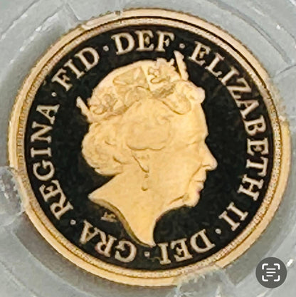 2018 Great Britain 1 Sovereign Gold Proof Coin – Queen Elizabeth II – MGC Graded PF-69 CAMEO